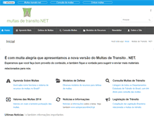 Tablet Screenshot of multasdetransito.net